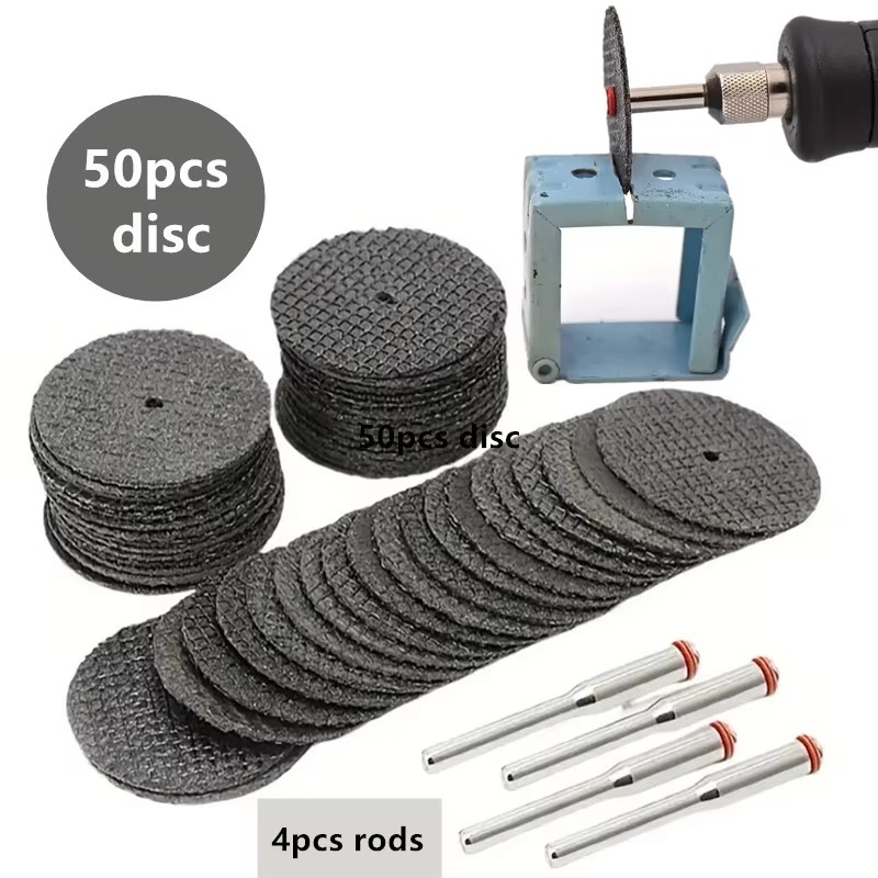 Cordless Rotary Tool Kit Accessories - 50Pcs 32mm Fiberglass Reinforced Cutting Discs