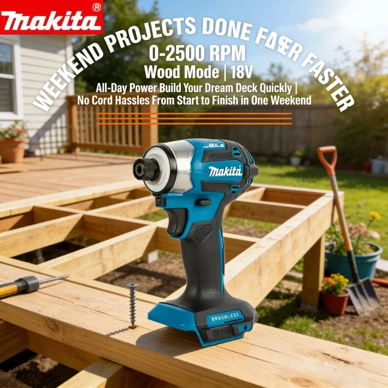 Brushless Cordless Electric Drill 18V - Makita 18V LXT Cordless Impact Driver