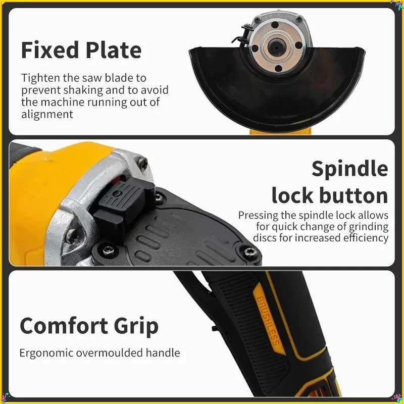 Dewalt 125mm Flat Head Angle G - đánh giá và giá Brushless Angle Grinder Battery Powered