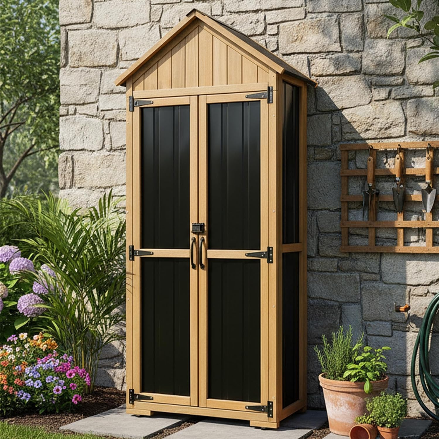 Outdoor Storage Cabinet Waterp - đánh giá và giá Garden Tools