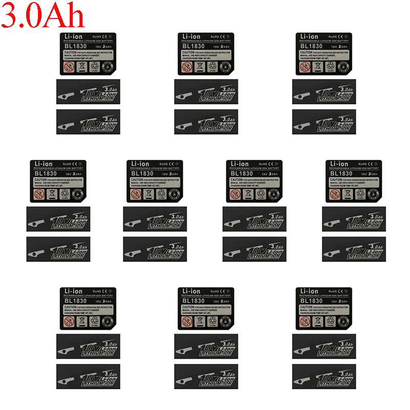 10 Sets BL1830 Tag Li-Ion Batt - đánh giá và giá Brushless Cordless Electric Drill 18V