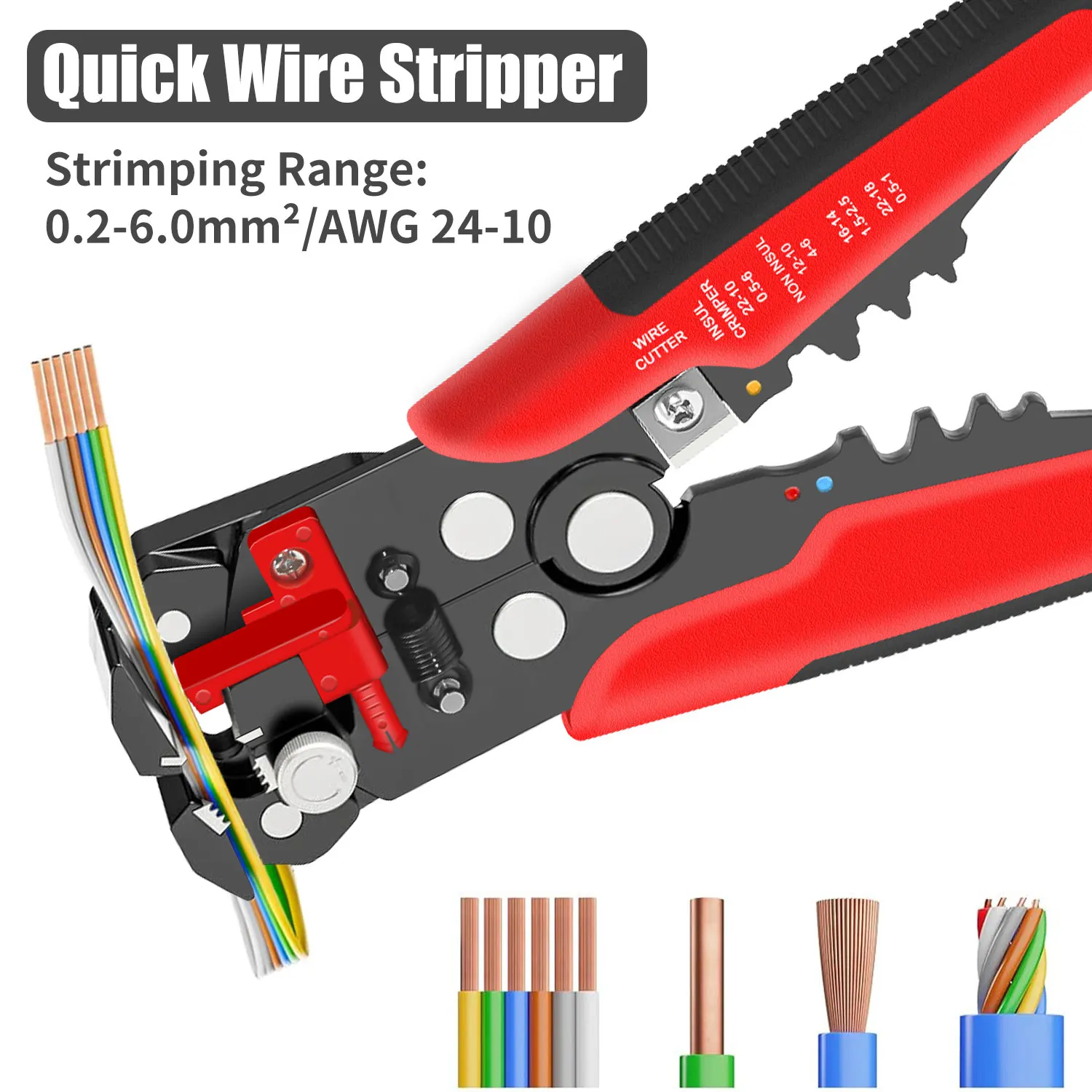 HS-D1 Self-Adjusting Wire Stri - đánh giá và giá Automatic Wire Stripper Cutter